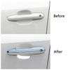 For Toyota Rav 4 Rav4 -2025 Carbon Fiber Color Door Handle Cover ABS Decoration Protector Chrome Trim With 2 Smart Set