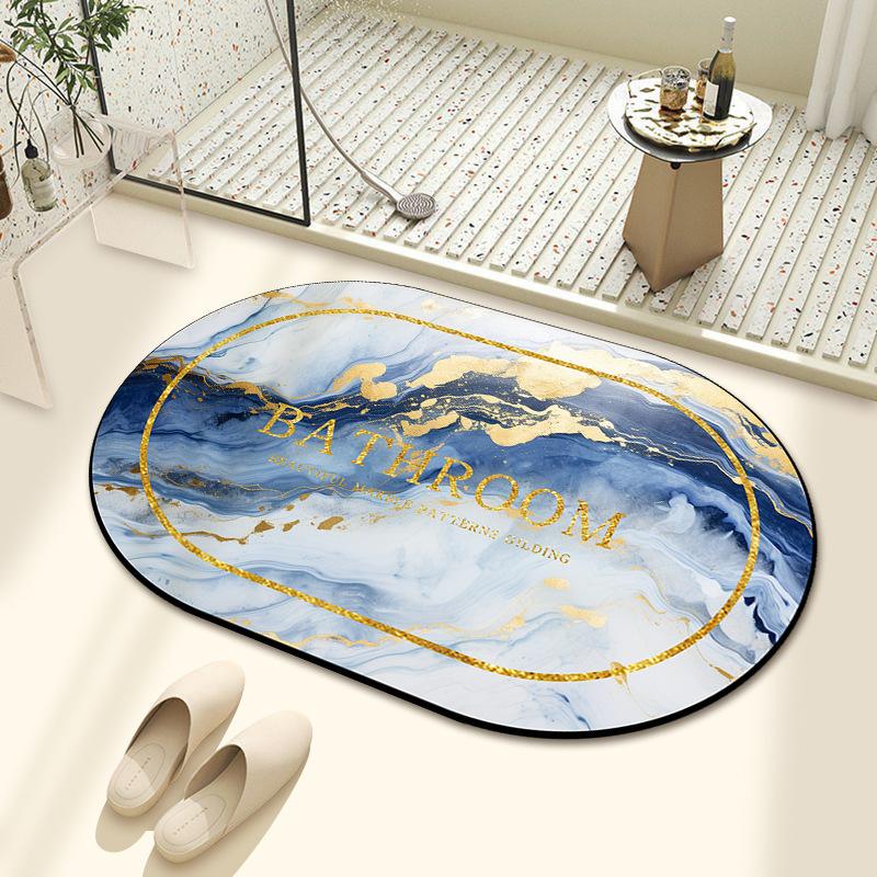 Diatom Mud Bath Absorbent Mat Household Simple Toilet Toilet Door Cushion Absorbent Non-slip Quick Drying Mat