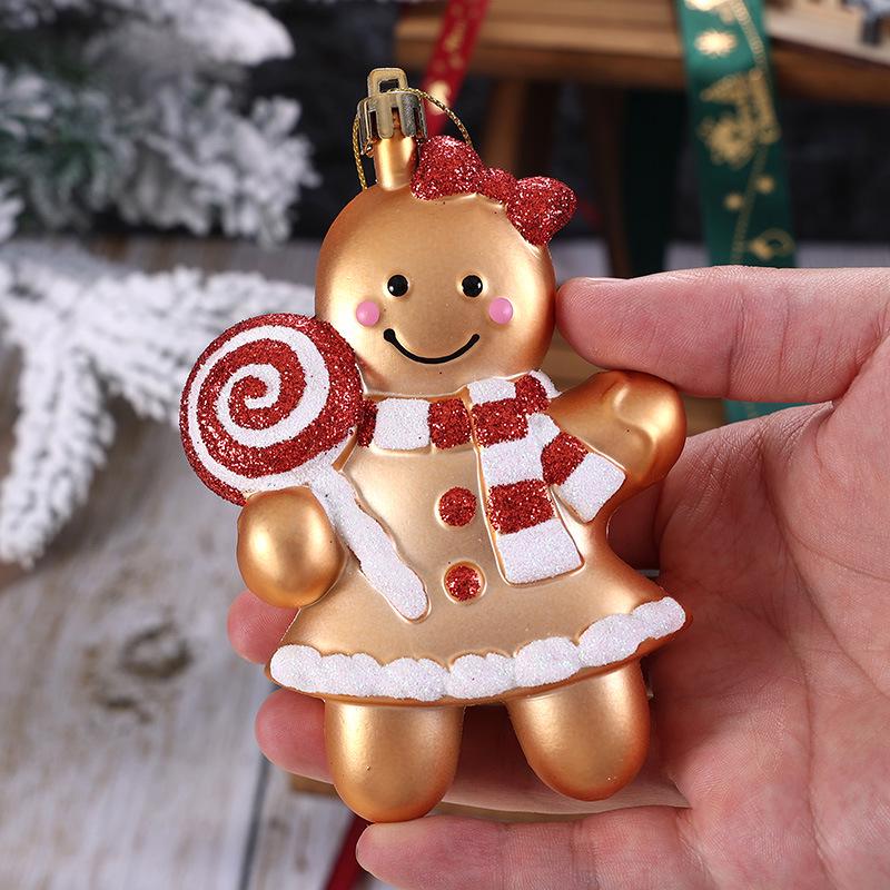 New Creative Christmas Gingerbread Man Tree Ornament and Photo Prop