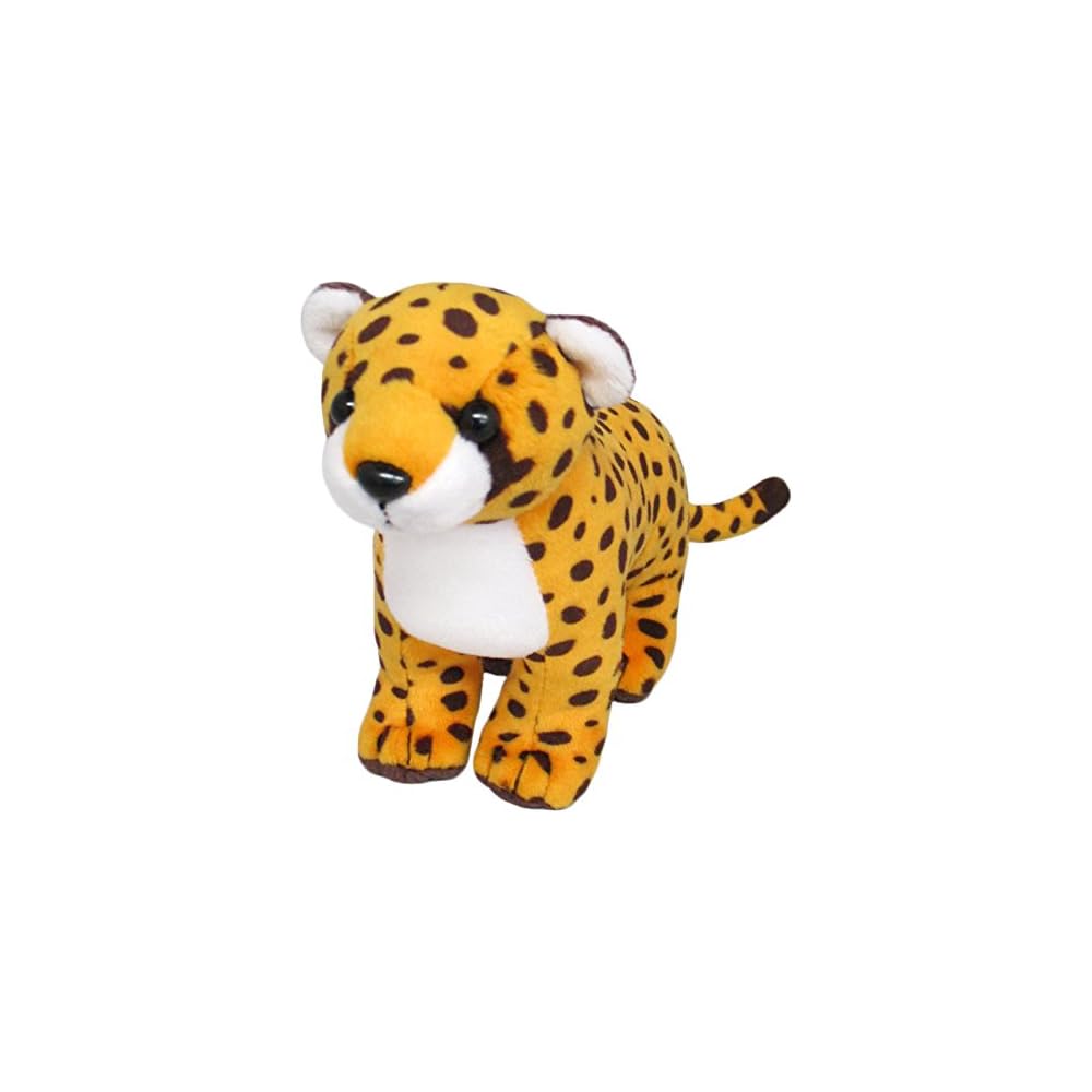 Sanei Boeki Original Plush Toy Purlun Animal Cheetah 5.5x15x11.5cm