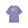 Nike Soft Comfortable Fashionable Versatile Short Sleeve Breathable Round Neck Loose Fit T-Shirt Women Tops Purple HF9692-527