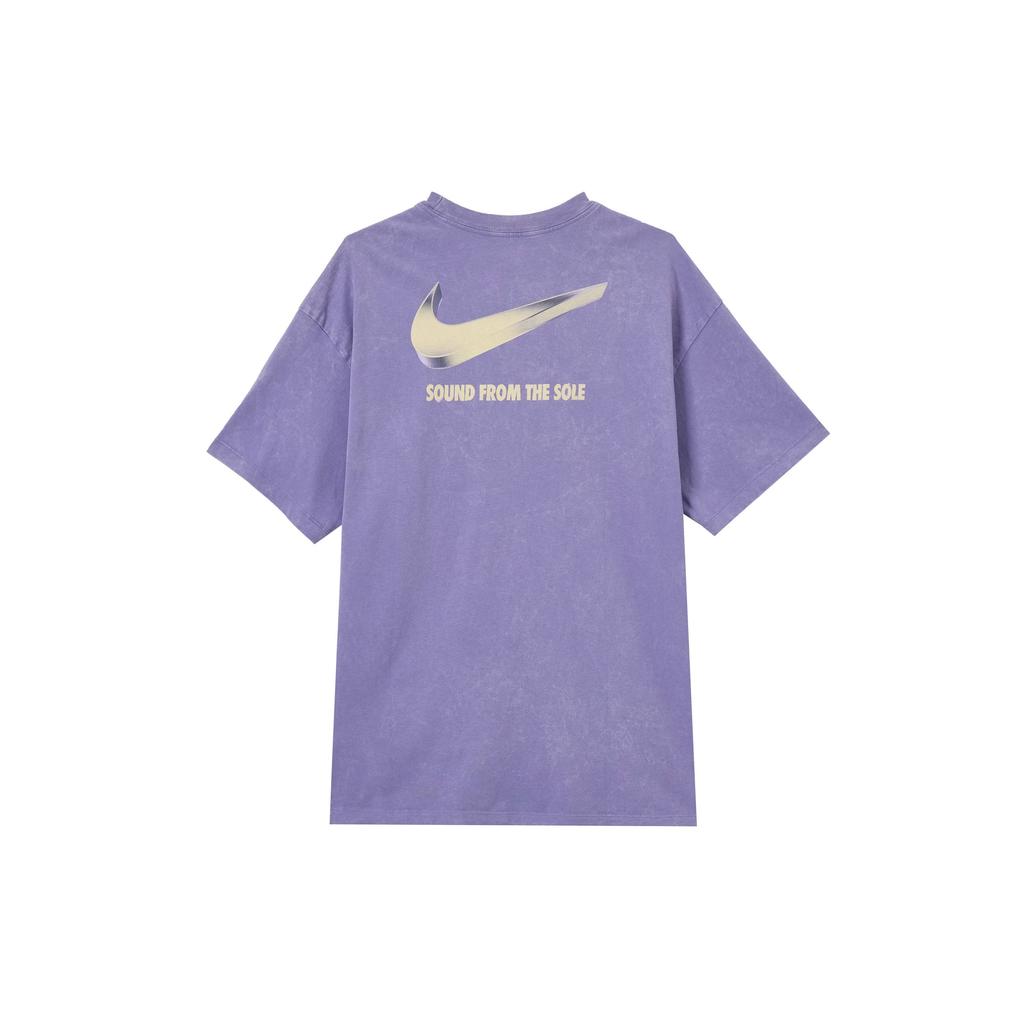 Nike Soft Comfortable Fashionable Versatile Short Sleeve Breathable Round Neck Loose Fit T-Shirt Women Tops Purple HF9692-527