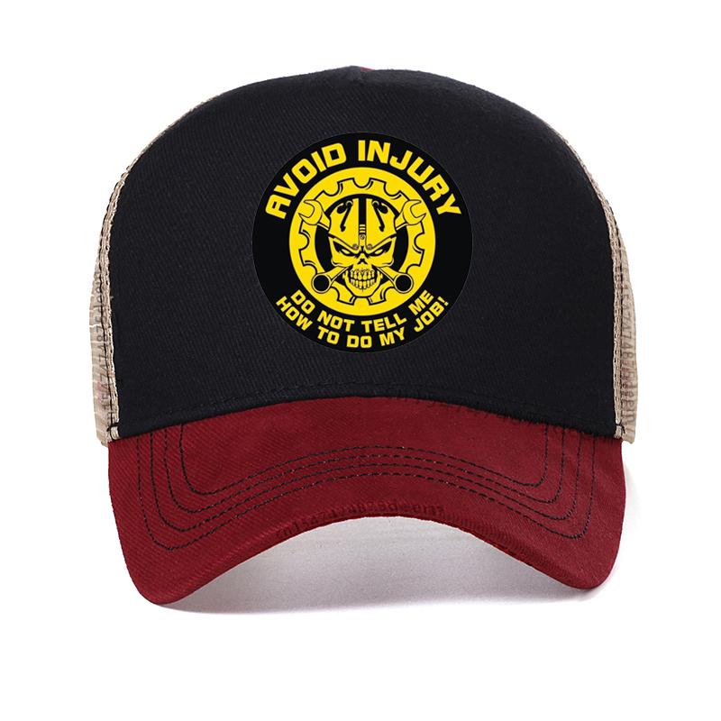 

Avoid Injury Do Not Tell Me How To Do My Job funny men Baseball Cap Summer mens outdoors Job sunhat Adjustable Snapback hats Adjustable красный