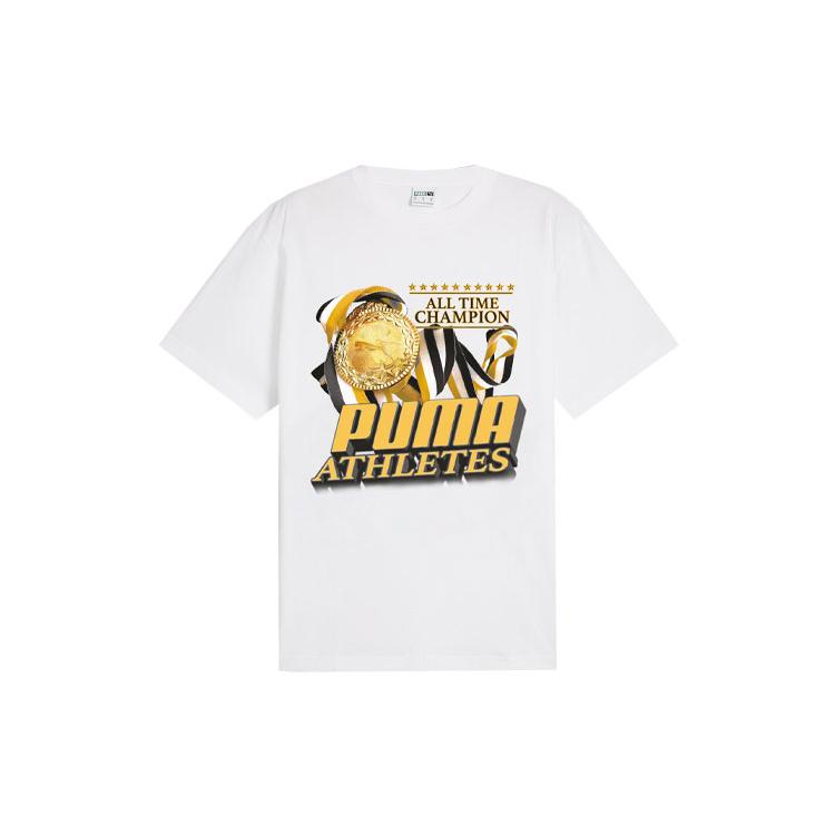 

New PUMA GRAPHICS T Shirts Unisex White 626934-02 L
