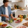Stainless Steel Chopping Boards Nonstick Double-Sided Meat Cutting Board Kitchen Tool for Charcuterie Vegetable Baking Meal Prep