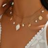 Ocean Style Pearl & Starfish Necklace: Summer Beach Clavicle Chain with Seashell Pendant.
