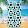 Nouvelle Serviette de Plage Football Thème Football Microfibre Serviette de Bain pour Adultes Bord de Mer Serviette à Séchage Rapide