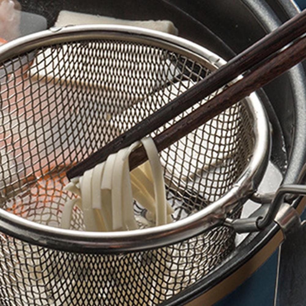 Jemný síťovaný koš na smažení Kulaté sítko na potraviny Koš na těstoviny Cedník na potraviny Hranolky