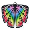 Party Butterfly Wings Shawl Fairy Rainbow Cloak Women Butterfly Cape