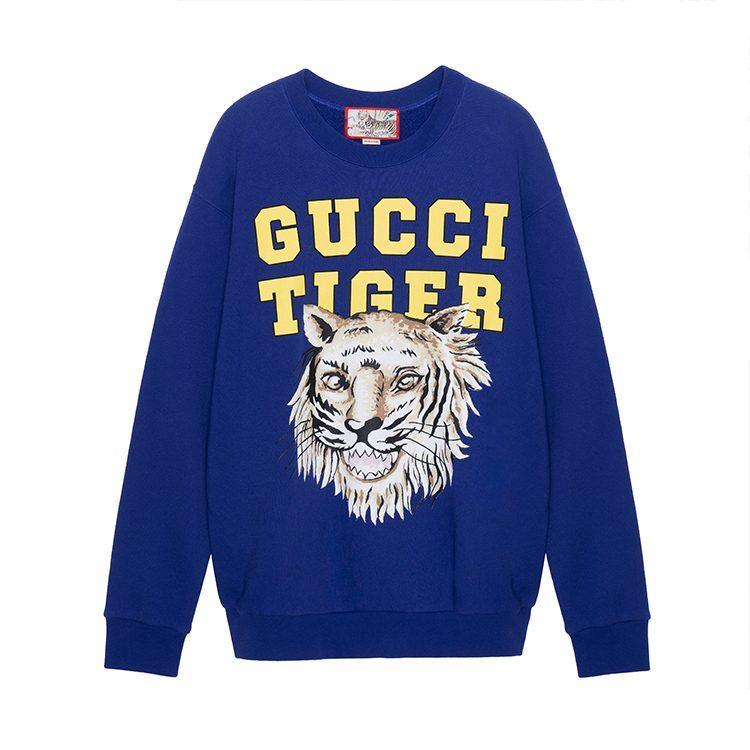 GUCCI SS22 Sweatshirt Men's Blue 623245-XJD3T-4622