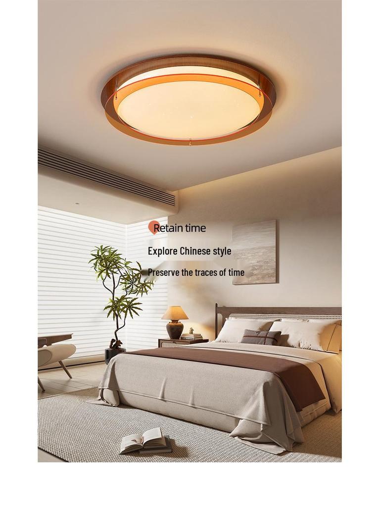 Chinese-Style Retro Minimalist Ceiling Light for Bedroom, Living Room, or Dining Room