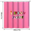 1Pc Pink Cute Girly Sweet As Gift For Girls Bathroom Decoration Digital Print Shower Curtain 180X180Cm