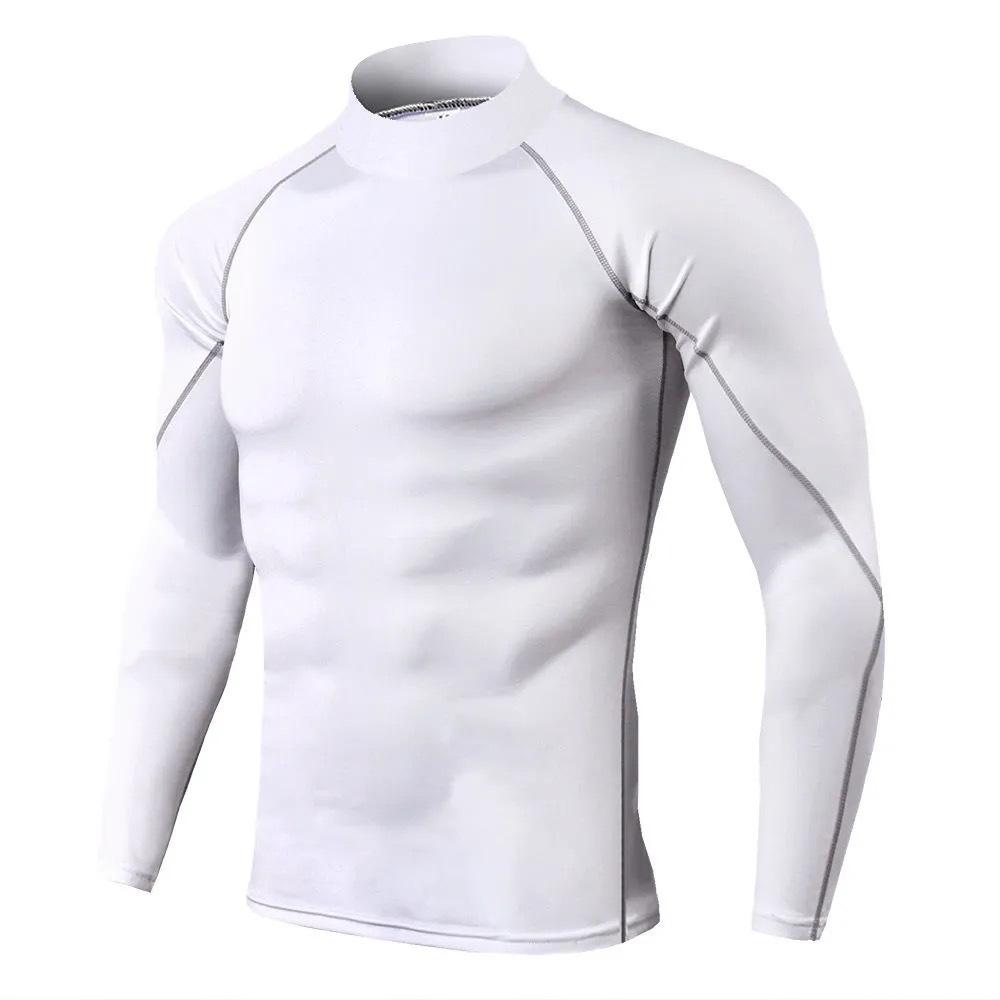 Camisa De Compressão Masculina - Tecido Respirável Para Esportes