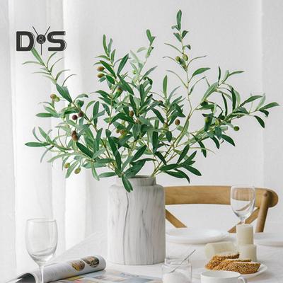 1 Stück künstlicher Olivenzweig mit Früchten, Kunstpflanze, Heimdekoration, Fotografie-Requisiten