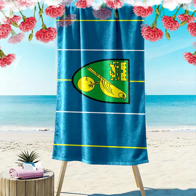 Norwich City F.C. Druck Strandtuch, Großes Weiches Schnelltrocknendes Handtuch für Strand Camping Schwimmen