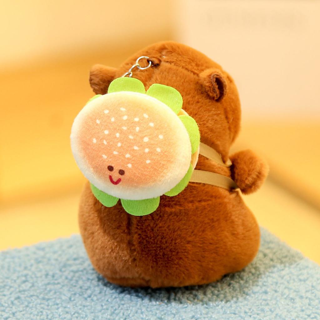 Capybara Soft Plush Doll Keychain With Pp Cotton Filling For Collectors And Gifts