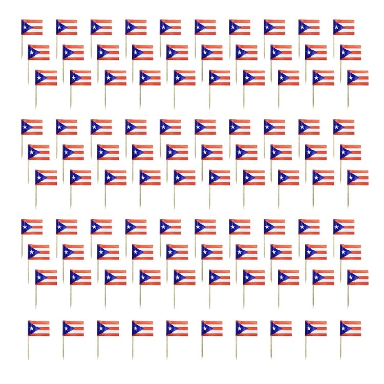 100Pcs National Flag Toothpick Cakes Picks Cupcake Top Decoration For Sweets Desserts Display And Festival Celebration