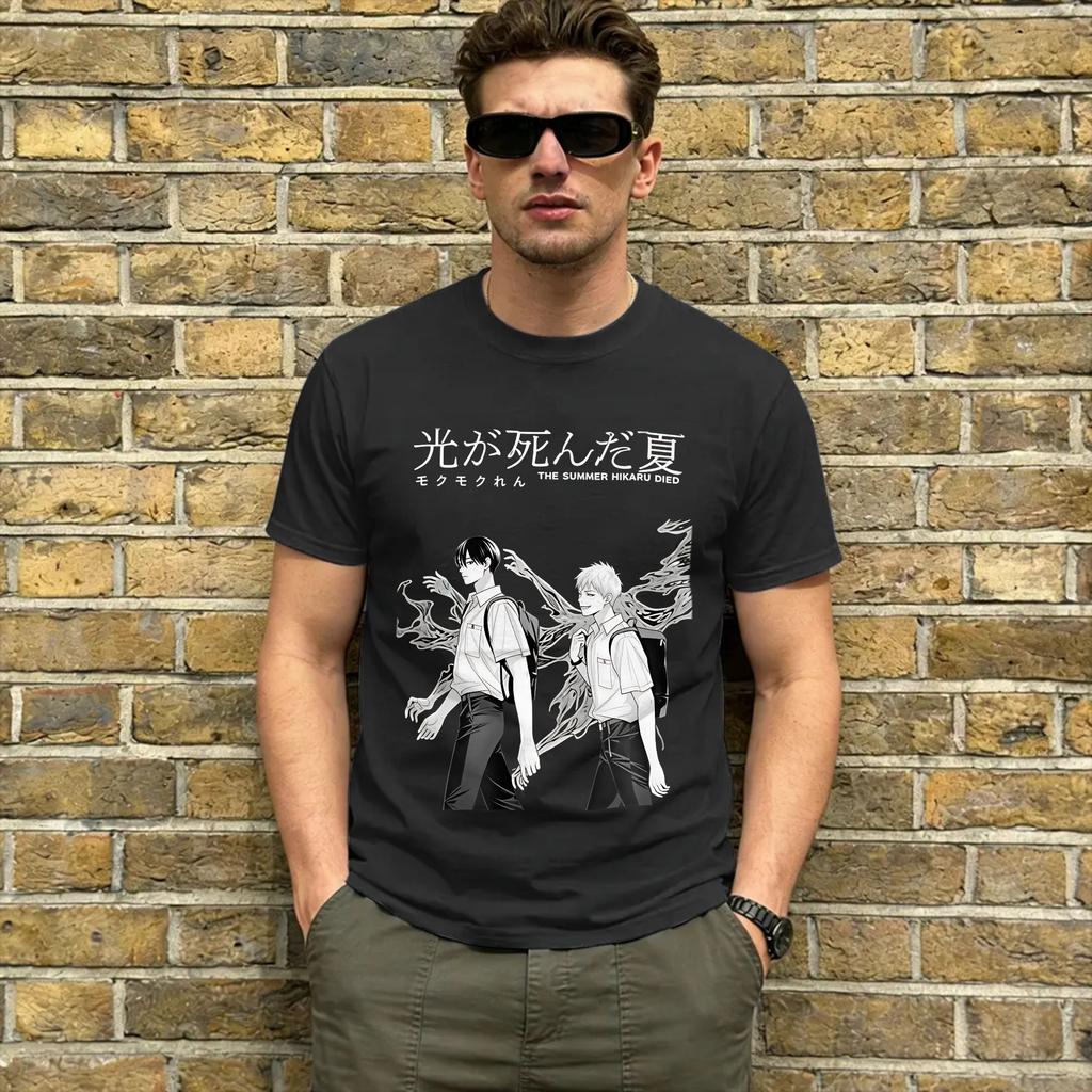 Unisex The Summer Hikaru Died T Shirts 100 Cotton Tops Humor Short Sleeve Round Neck Tee Shirt Gift Idea TShirts
