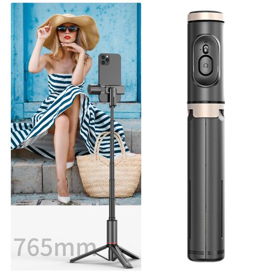 Extendable Selfie Stick Tripod with Wireless Remote Shutter Compact Design Portable