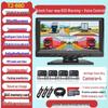 360° HD Dashcam with Full Color Night Vision & Four-Way Monitoring - 12V/24V Universal