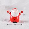Santa Mini Christmas Claus Snowman Micro Landscape Miniatures Ornament Figurines
