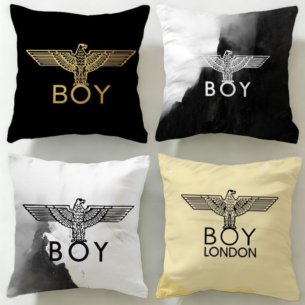 classic fashion brand BOY LONDON Cushion Cover Soft & Easy-Wash Pillow Case – Versatile for Couch, Bed, Travel and Office