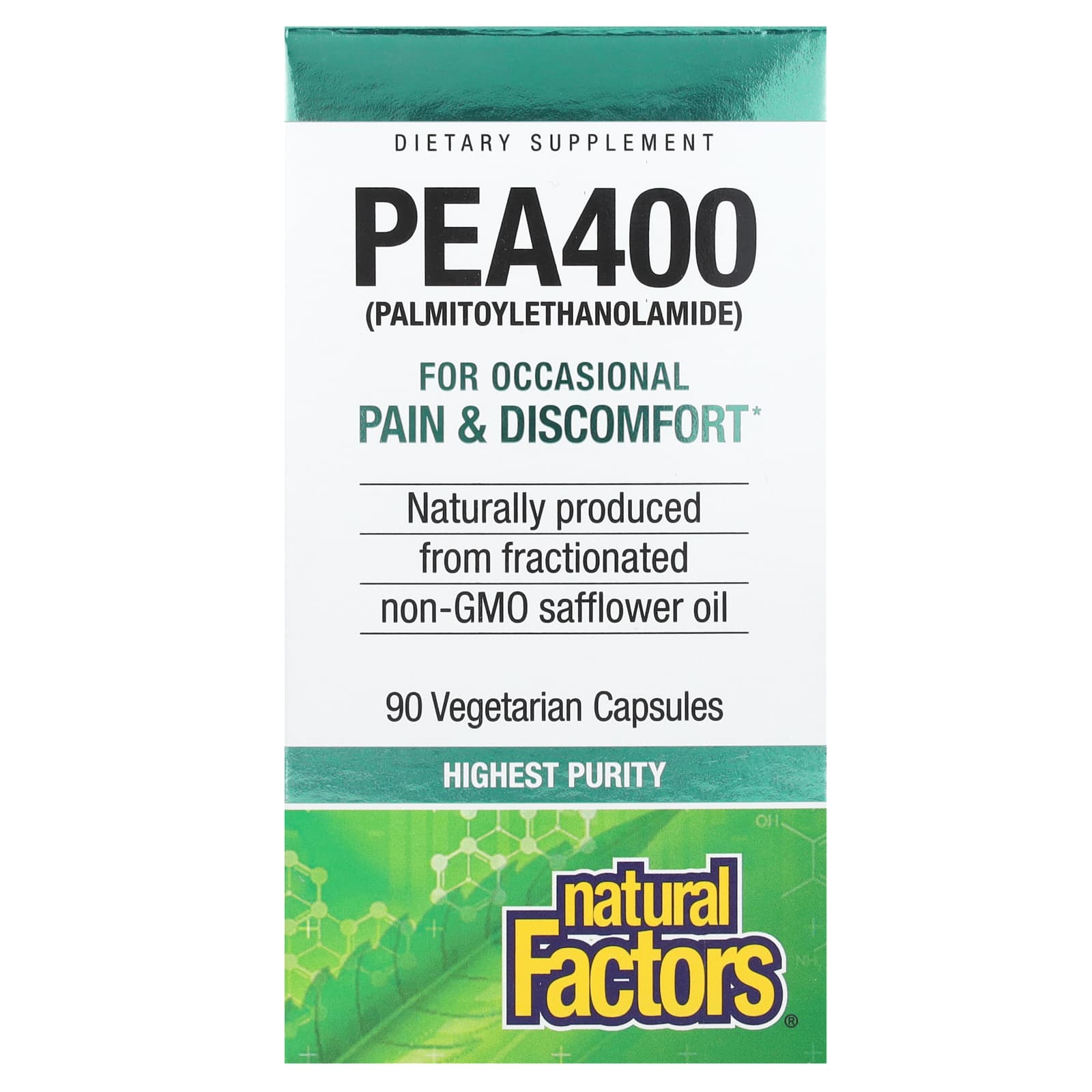 

Pea400, (Palmitoylethanolamide), 400Mg, 90 Veggie Capsules