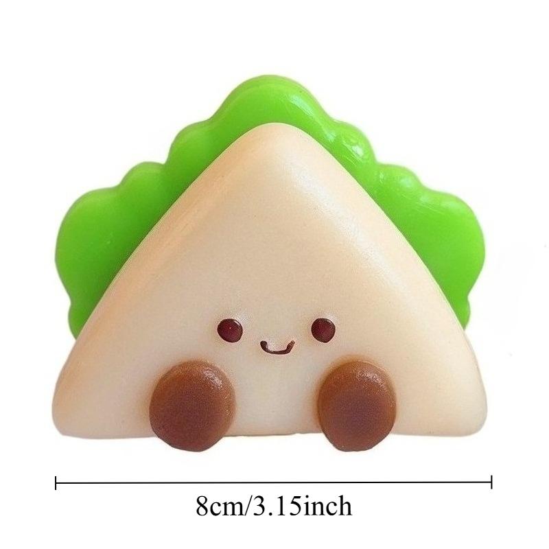 Squishy Sandwich Squeeze Stress Toy Cute Thick Toast Fast Rebound Decompression Toys Lovelys Soft Relax Triangular Bread Gift