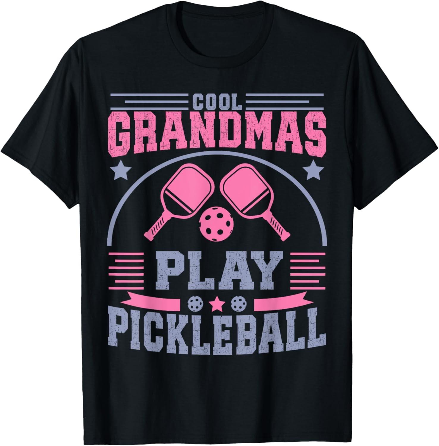 Cool Grandmas Play Pickleball Player Women T-Shirt S разноцветный