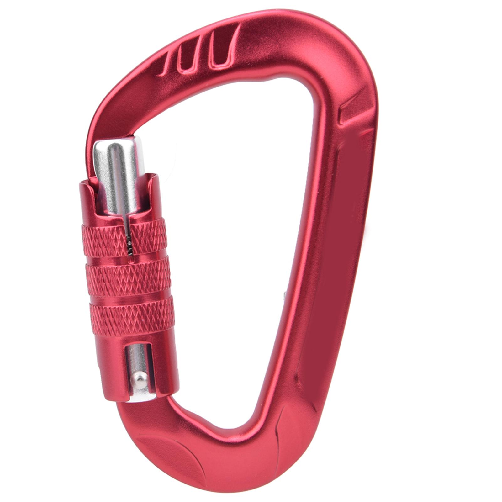 

1 шт. 7075 Аерокосмічний Алюміній 12KN D-подібна Пряжка Карабін Кліпса Аксесуар для Безпеки на Відкритому Повітрічервоний червоний