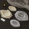 Silicone Crafting Mold With Detailed Renaissances Floral Pattern For Creating Decorative Tray Multipurpose Organizers