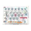 26Key Transparent Stress Relief Keyboard Toy Keychain Cute Children Gift Decompression Keyboard Bag Pendant