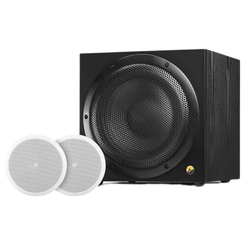 HiVi JX6*2+Sub10G Fixed Impedance In-ceiling Speaker System CN plug (adapter included)