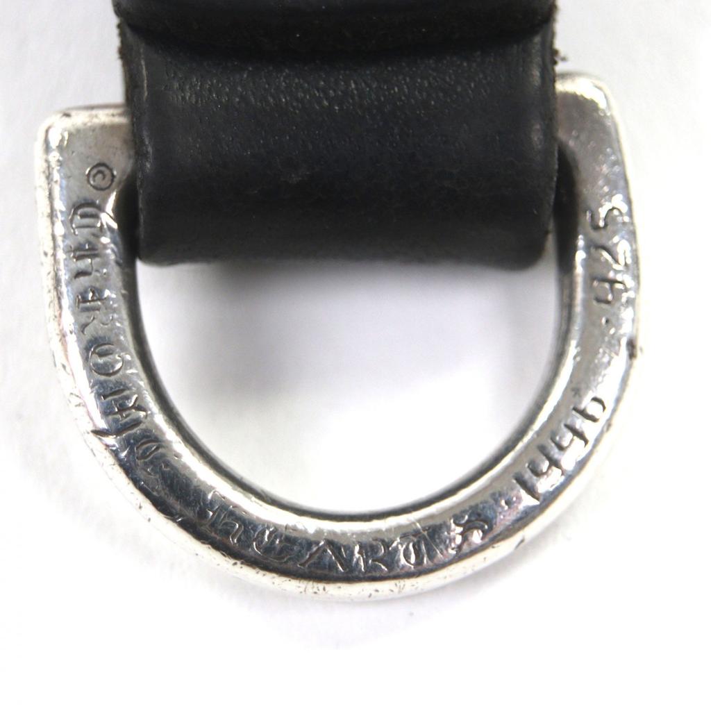 Great CHROME HEARTS key ring BELT LOOP D RING Belt loop black 925 mens Used