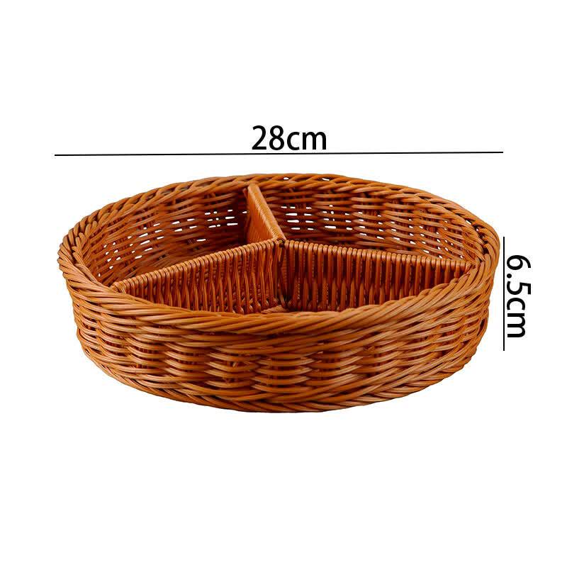 Imitation Rattan Snack & Fruit Basket