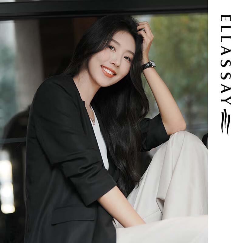 ELLASSAY Women's Lyocell Relaxed Fit Blazer