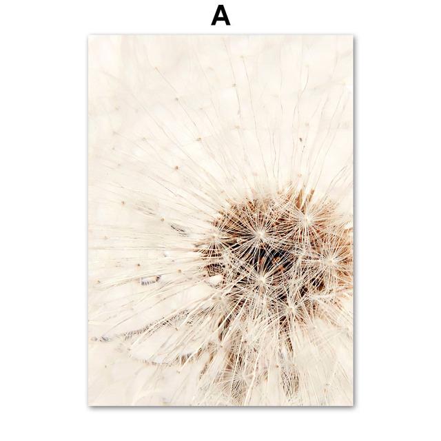 

Скандинавский бежевый цветок одуванчика, растение, перо, холст, картина, настенная живопись, природа, художественные постеры, принты, фотографии для гостиной, домашний декор 21*30cm
