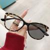 New Cat Eyes Large Frame Women Anti Blue Light Glasses Fashion Printing Solid Computer Glasses Frame Eyeglasses