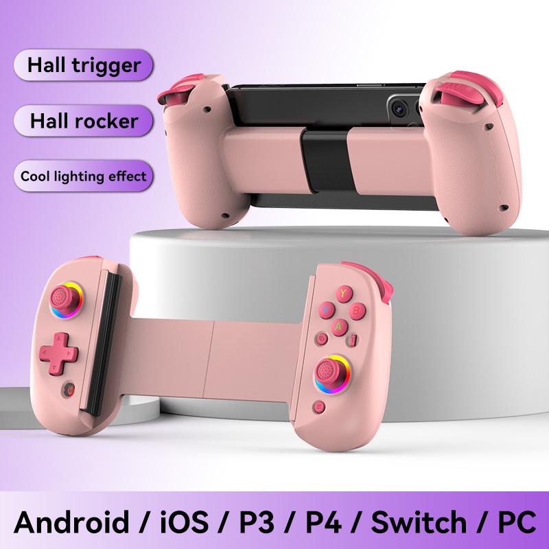 D8 Telescopic Gamepad Controller Joystick Turbo 6-axis Gyro Vibration Wireles Bluetooth 5.2 for Android IOS PS3 PS4 Switch IPad