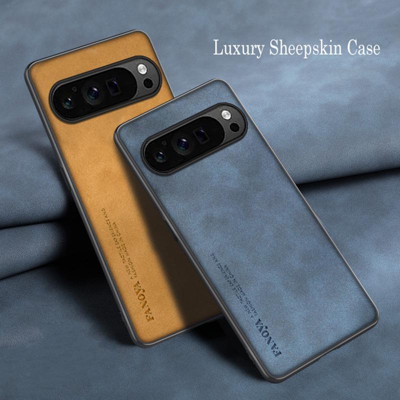 Pro Pixel 10 Pixel10 9 Pro XL 9A 8A Ovčí kůže Nárazuvzdorný Silikonový Kryt Pro Google Pixel 9 6 7 8 7A 6A Pro Kryt na Telefon