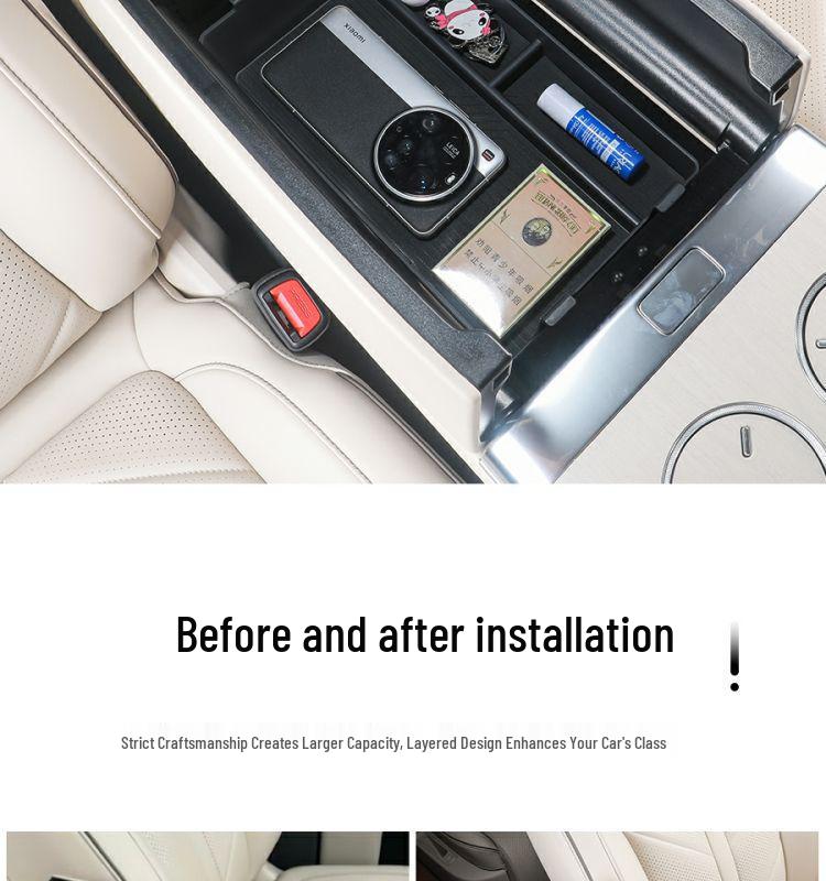 Baojun Huajing S Center Console Rear & Under Armrest Storage Box