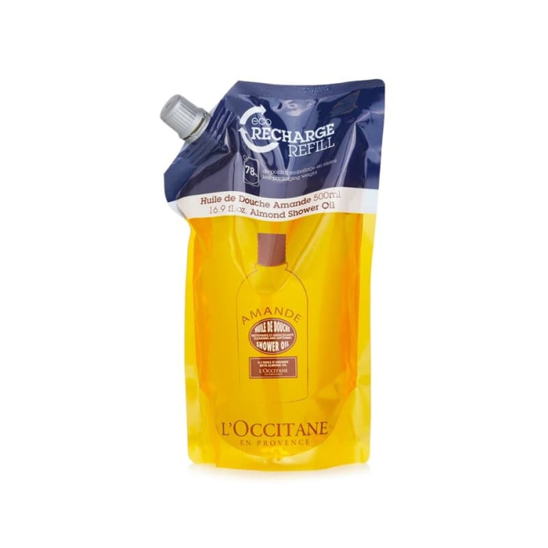 L'Occitane Almond Cleansing & Softening Shower Oil Eco Refill 500ml