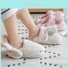 Cotton Slippers Women Winter Plush Cute Bunny Indoor House Shoes For Adults