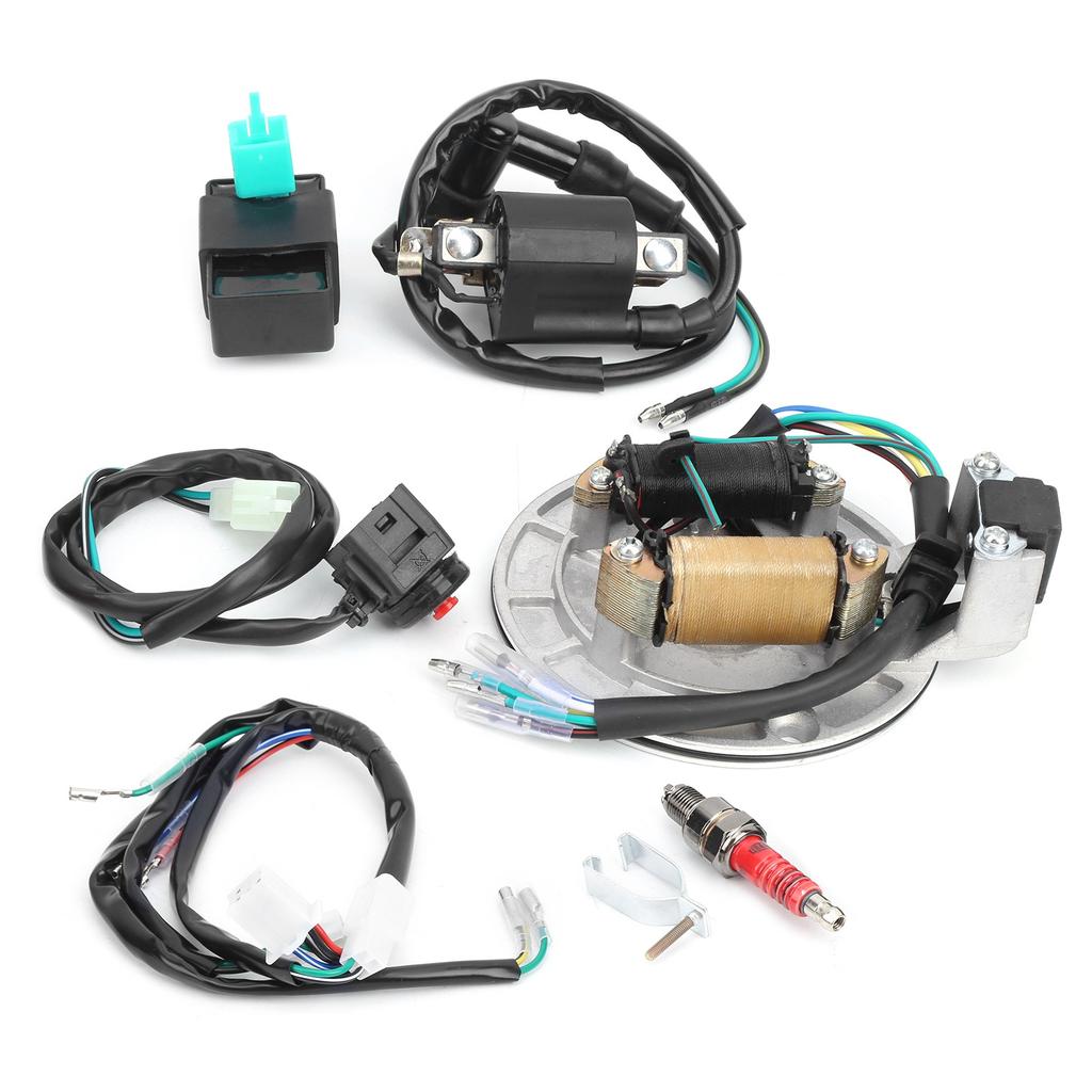 Ignition Coil Stator CDI Wiring Harness Spark Plug Kit Fit for XRCRF 50 50cc ‑125cc