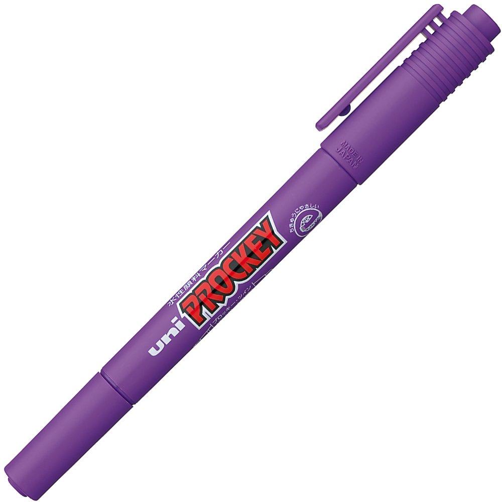 

Mitsubishi Pencil Twin Extra Fine 10 Pens Pro-Key Water-Based Pen, Point, PM120T.12, Purple,