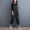 Women's Plus Size Slimming Cropped Overalls - Autumn Japanese & Korean Style