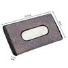 Bling Rhinestone PU Leather Car Sun Visor Tissue Box Holder Case Clip Backseat Tissue Case Auto Interior Accessories for Women