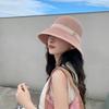 Sun Protection Sunhat For Women Foldable Korean Style Breathable Wide Brim Summer Hat