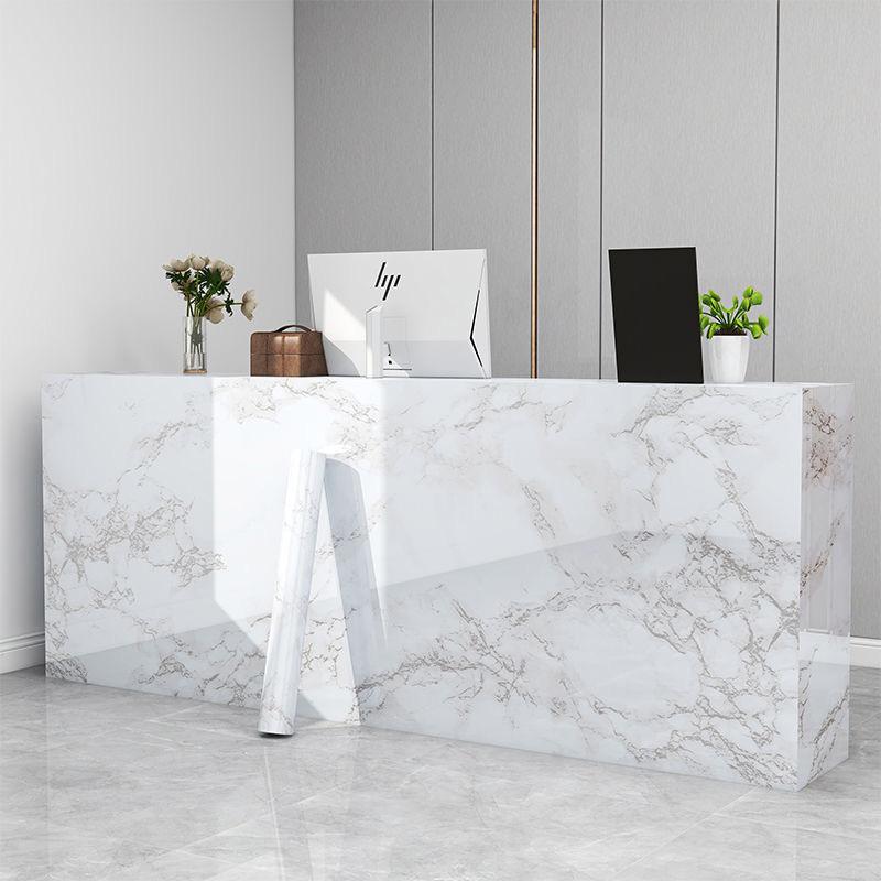 White Smooth Marble Patterned Wallpaper, Oil Resistant Sticker, Furniture Color Change Renovation Stove Self-adhesive Wallpaper