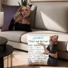Singer Louane Maman Pillow Case Suitable For Bedrooms Living Rooms Cars Home Decoration